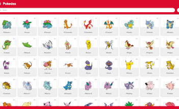Capture du Projet Pokedex